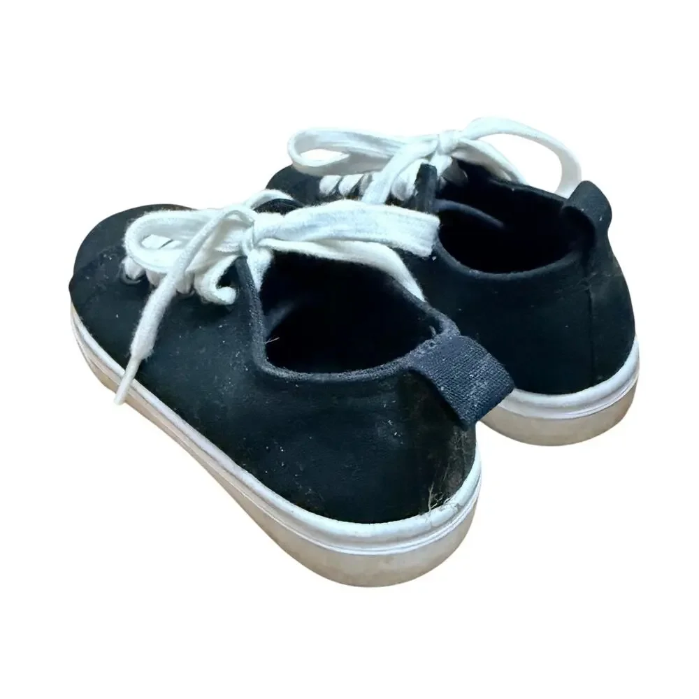 Fabkids Unisex Tennis Shoes Sneakers Lace Up Black White Size 13